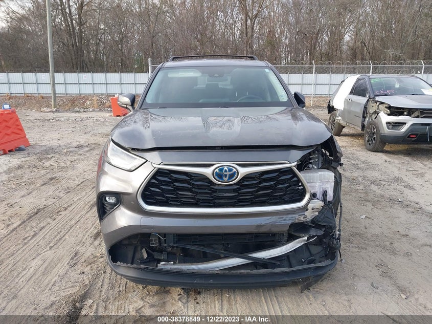 VIN 5TDZARAH7MS509650 2021 TOYOTA HIGHLANDER HYBRID LE