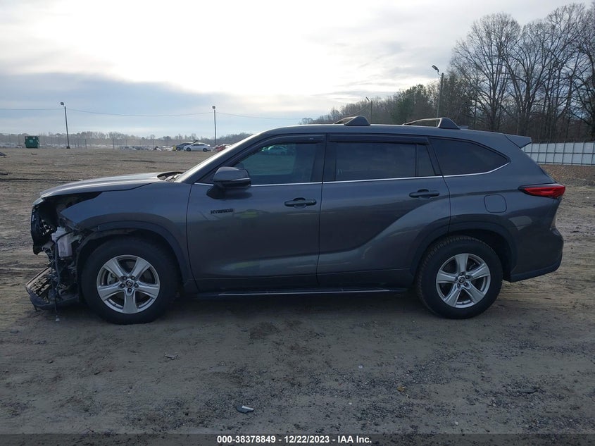 VIN 5TDZARAH7MS509650 2021 TOYOTA HIGHLANDER HYBRID LE