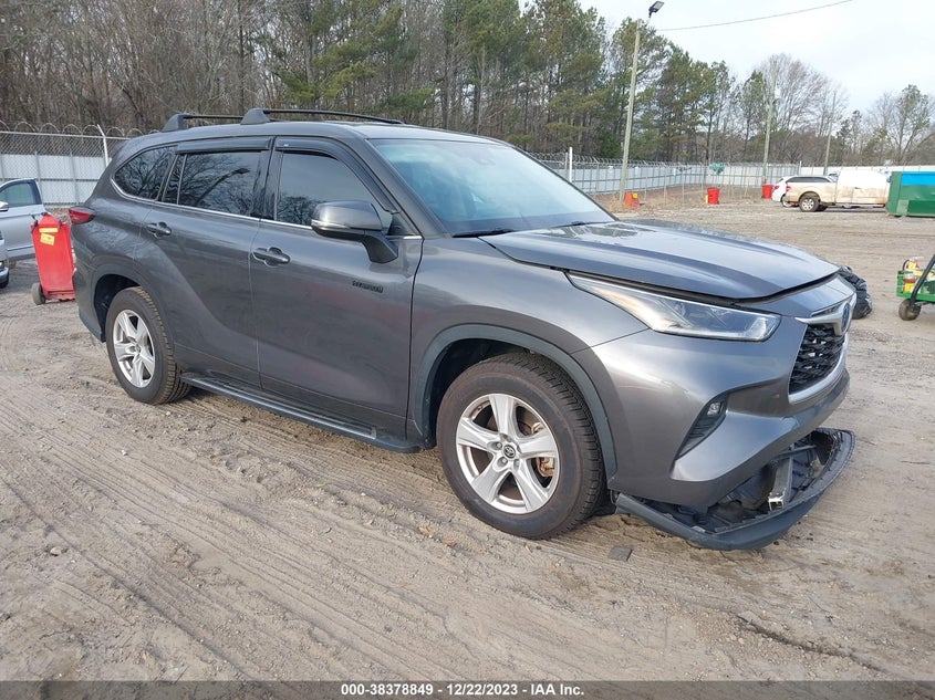 VIN 5TDZARAH7MS509650 2021 TOYOTA HIGHLANDER HYBRID LE