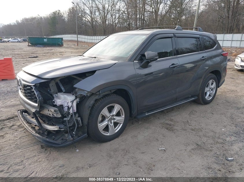 VIN 5TDZARAH7MS509650 2021 TOYOTA HIGHLANDER HYBRID LE