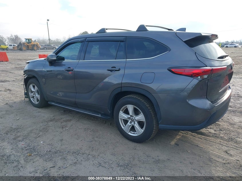 VIN 5TDZARAH7MS509650 2021 TOYOTA HIGHLANDER HYBRID LE