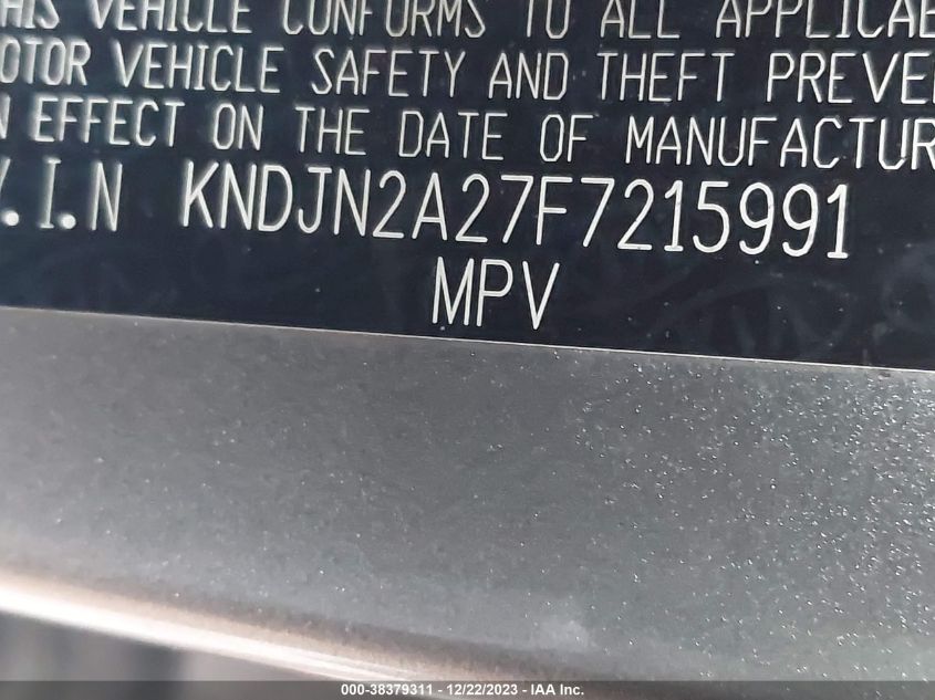 2015 KIA SOUL - KNDJN2A27F7215991