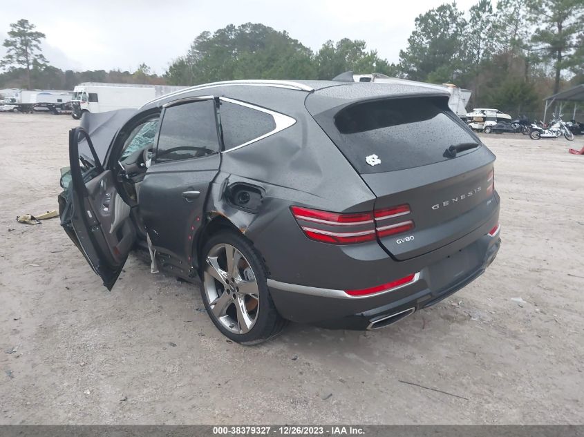 VIN KMUHCESC7PU125642 2023 GENESIS GV80 3.5T AWD