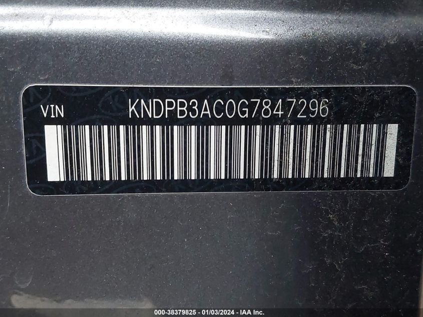 2016 KIA SPORTAGE LX - KNDPB3AC0G7847296