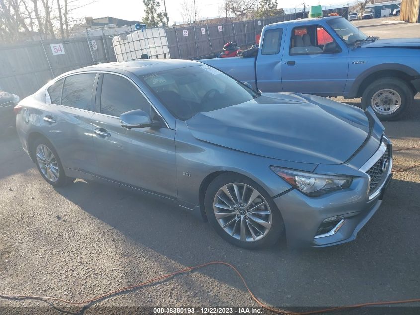 Lot #2525413441 2018 INFINITI Q50 3.0T LUXE salvage car