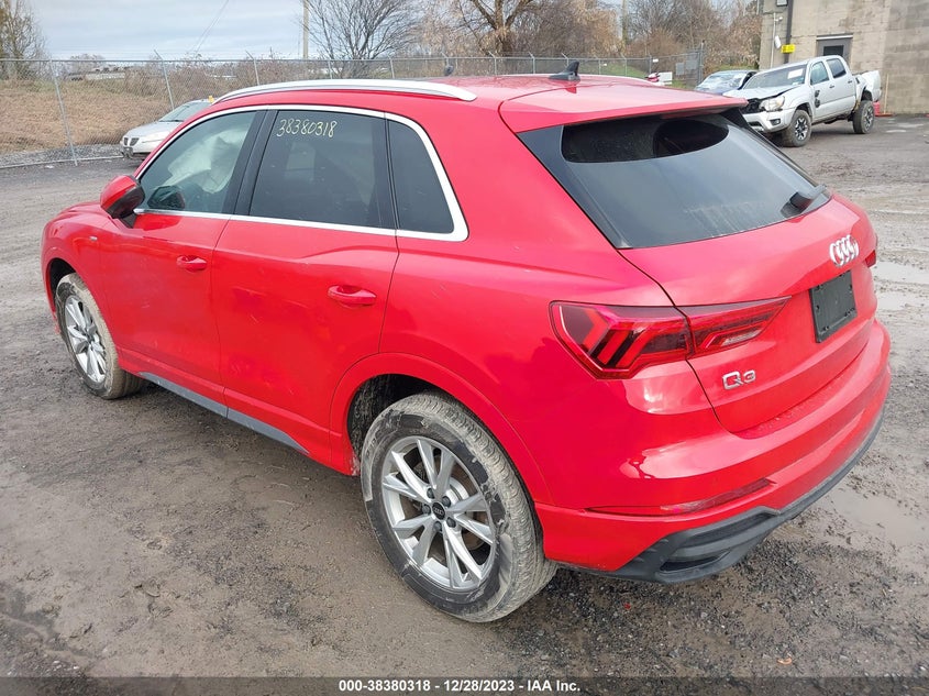 VIN WA1DECF3XP1144384 2023 AUDI Q3 PREMIUM 45 TFSI S LINE QUATTRO TIPTRONIC
