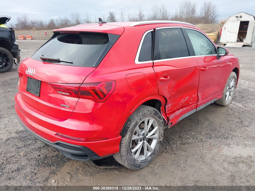 VIN WA1DECF3XP1144384 2023 AUDI Q3 PREMIUM 45 TFSI S LINE QUATTRO TIPTRONIC