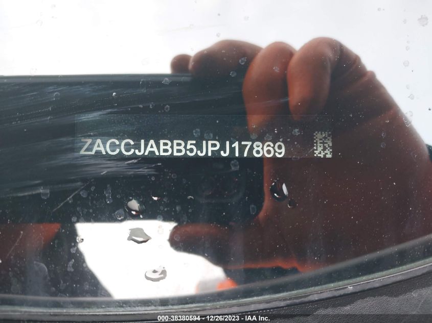 2018 JEEP RENEGADE ALTITUDE FWD - ZACCJABB5JPJ17869