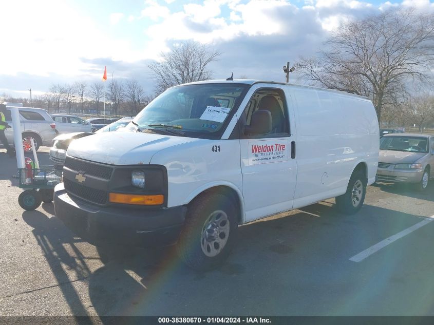 2013 CHEVROLET EXPRESS 1500 WORK VAN - 1GCSGAFX6D1164156