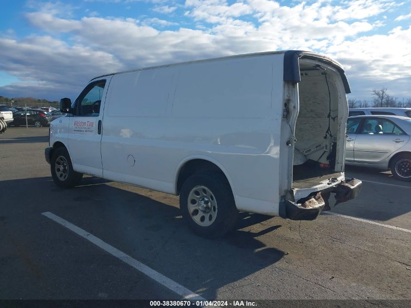 2013 CHEVROLET EXPRESS 1500 WORK VAN - 1GCSGAFX6D1164156