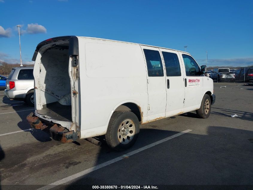 2013 CHEVROLET EXPRESS 1500 WORK VAN - 1GCSGAFX6D1164156