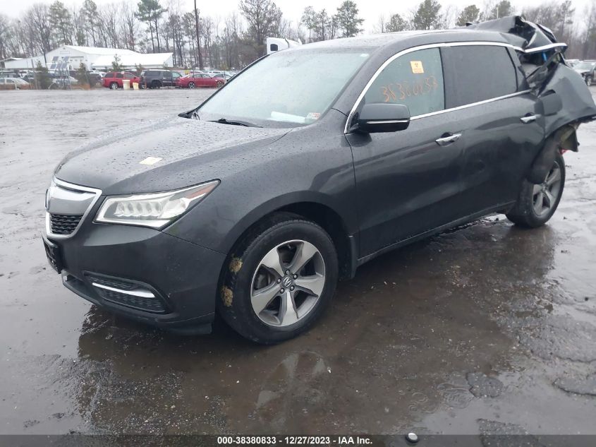 2014 ACURA MDX - 5FRYD3H2XEB006703