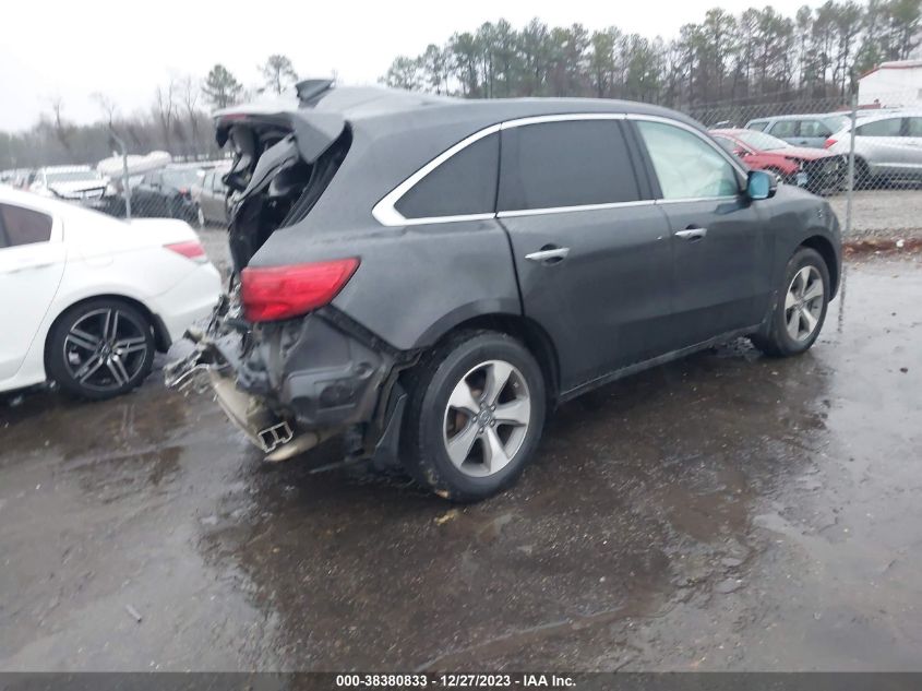 2014 ACURA MDX - 5FRYD3H2XEB006703