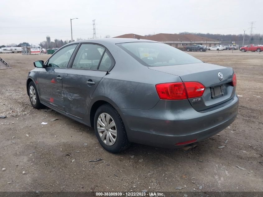 2013 VOLKSWAGEN JETTA 2.0L S - 3VW2K7AJ3DM210093