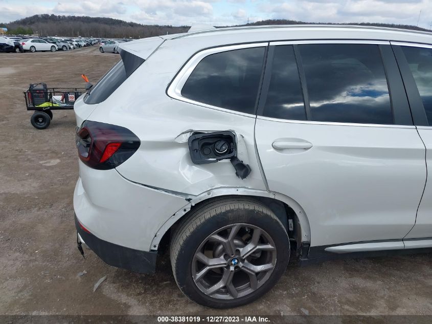 2022 BMW X3 SDRIVE30I - 5UX43DP02N9N47536