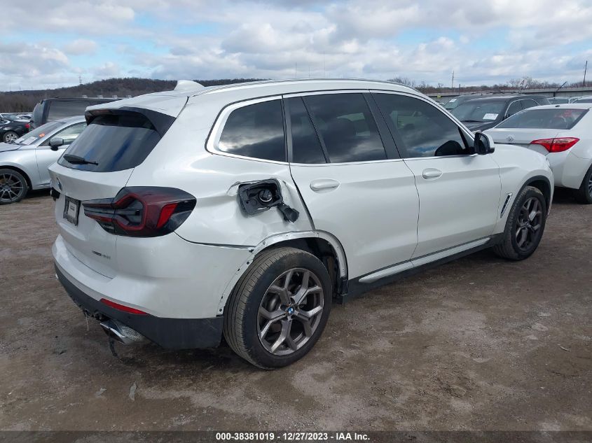 2022 BMW X3 SDRIVE30I - 5UX43DP02N9N47536