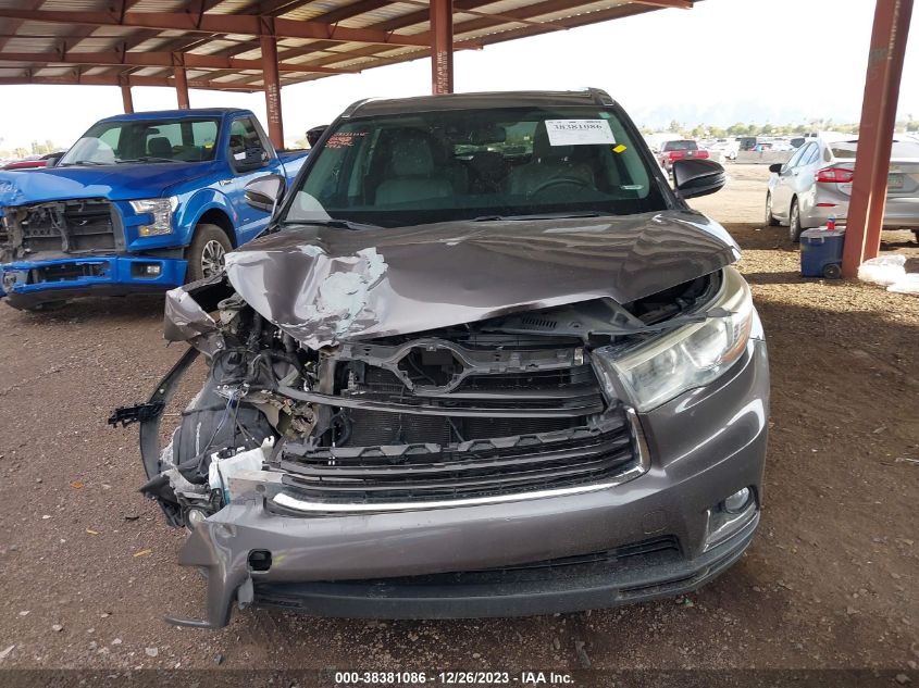 2016 TOYOTA HIGHLANDER HYBRID LIMITED PLATINUM V6 5TDDCRFH6GS016995