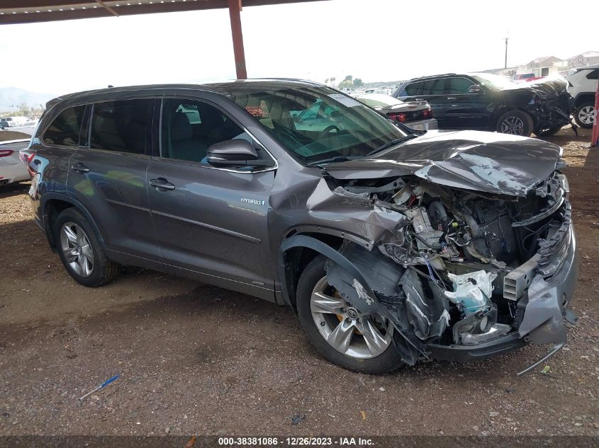 2016 TOYOTA HIGHLANDER HYBRID LIMITED PLATINUM V6 5TDDCRFH6GS016995