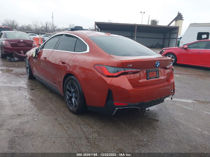 2023 BMW I4 EDRIVE35 WBY43AW0XPFP81816