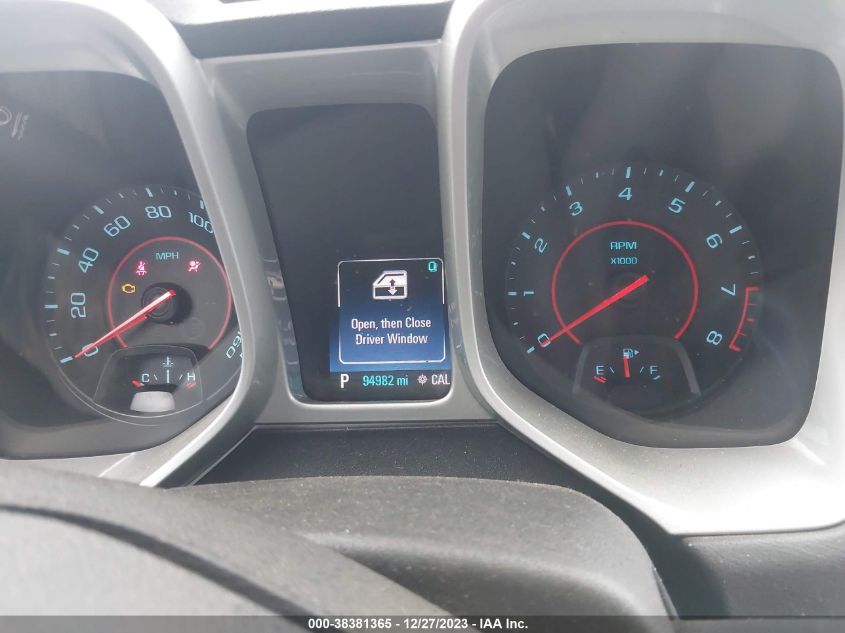 2015 CHEVROLET CAMARO 2LT - 2G1FF1E38F9140161