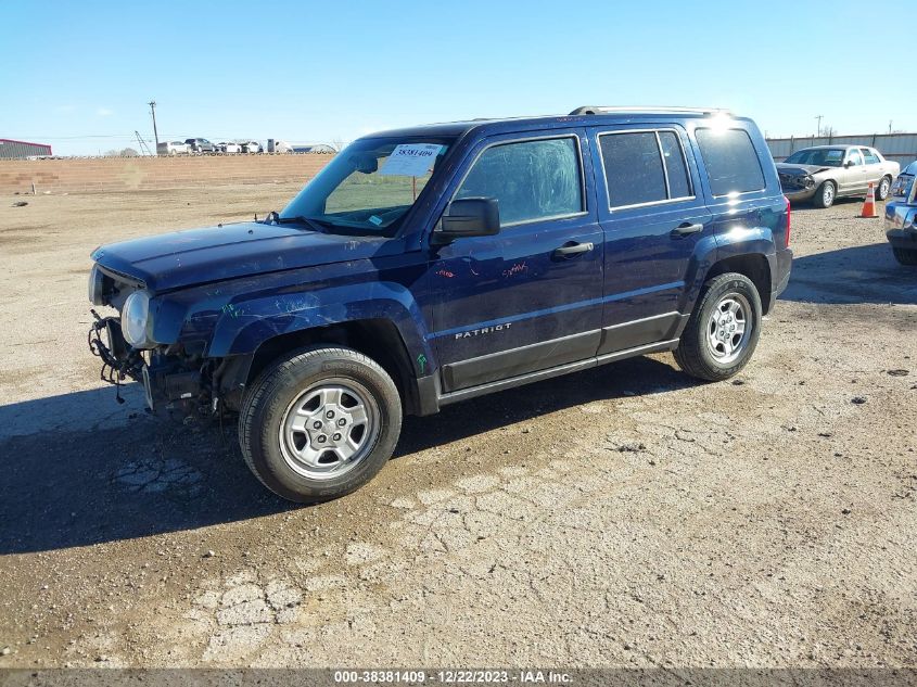 2017 JEEP PATRIOT SPORT - 1C4NJPBAXHD134889