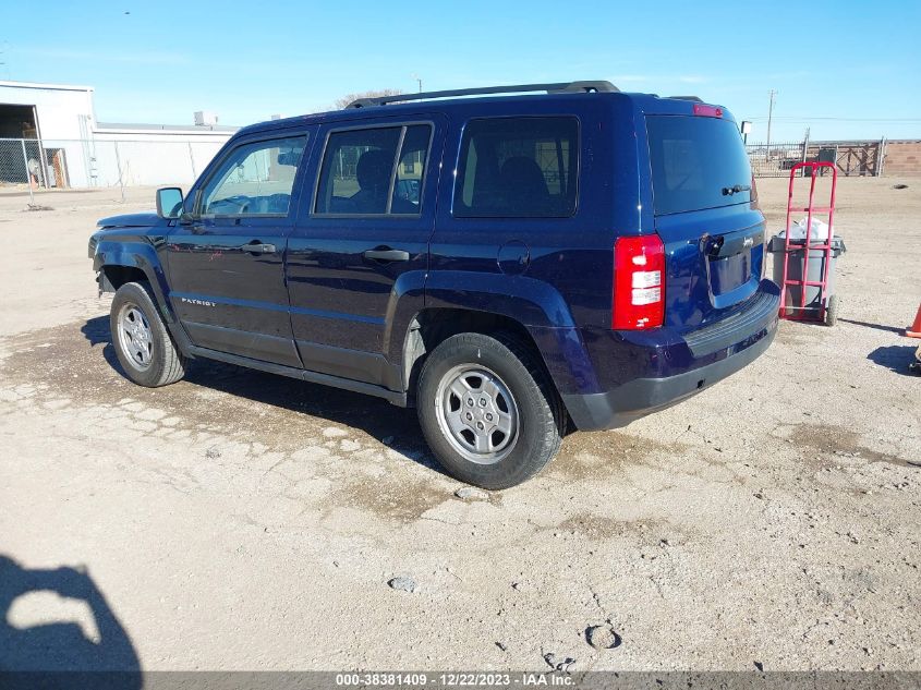 2017 JEEP PATRIOT SPORT - 1C4NJPBAXHD134889