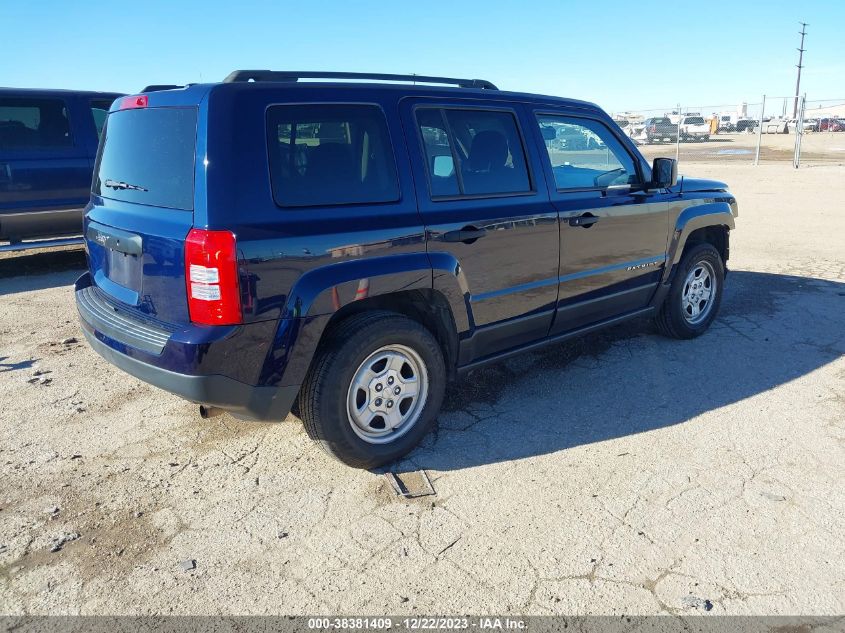 2017 JEEP PATRIOT SPORT - 1C4NJPBAXHD134889