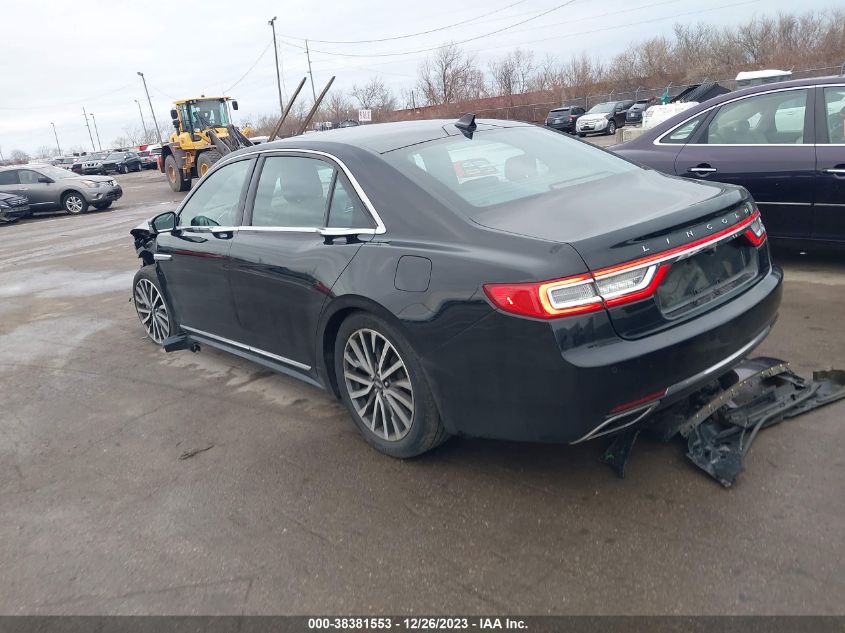 2019 LINCOLN CONTINENTAL SELECT 1LN6L9SK1K5604534
