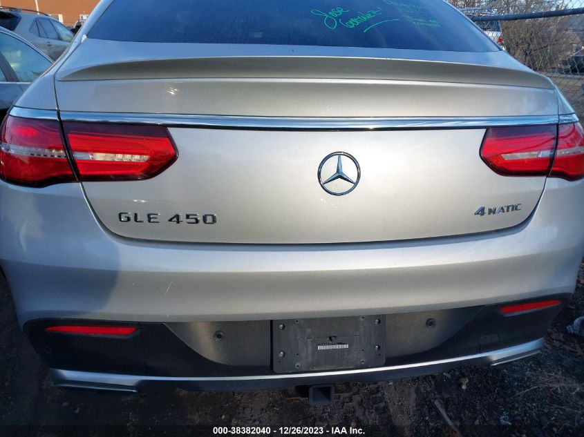 2016 MERCEDES-BENZ GLE 450 AMG COUPE 4MATIC 4JGED6EB9GA017189