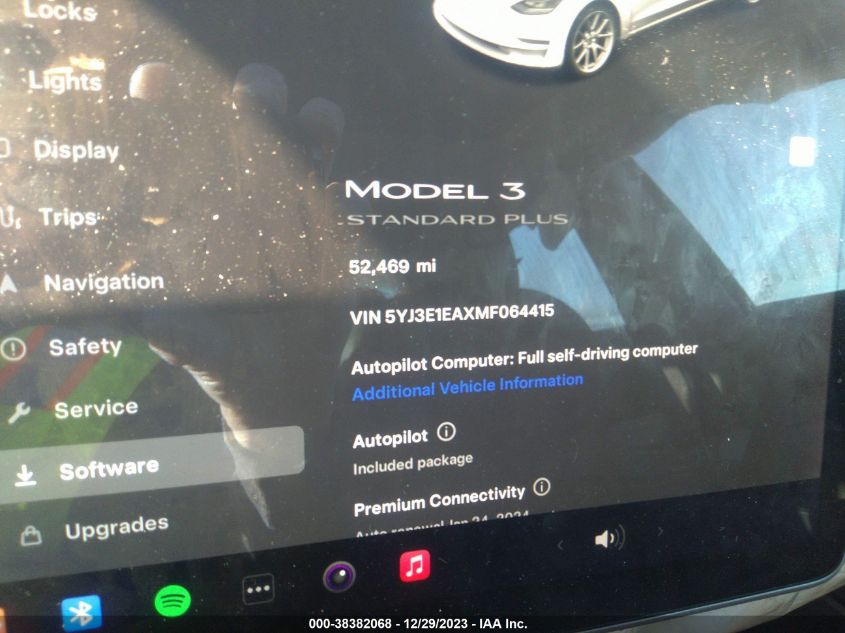 2021 TESLA MODEL 3 STANDARD RANGE PLUS REAR-WHEEL DRIVE - 5YJ3E1EAXMF064415
