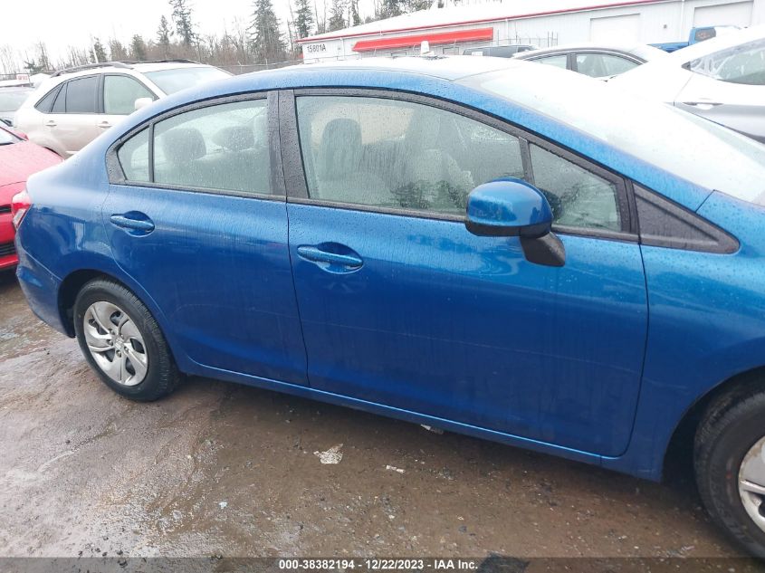 2013 HONDA CIVIC LX - 19XFB2F52DE222149