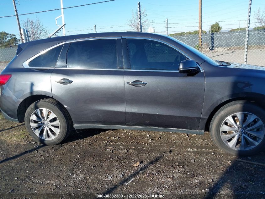 2014 ACURA MDX TECHNOLOGY PACKAGE - 5FRYD4H47EB050276