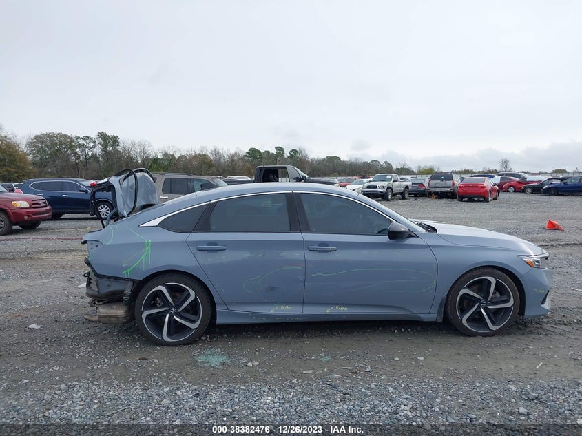 VIN 1HGCV1F36MA111028 2021 HONDA ACCORD SPORT