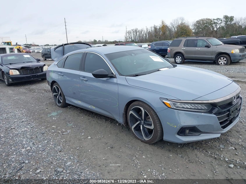 VIN 1HGCV1F36MA111028 2021 HONDA ACCORD SPORT