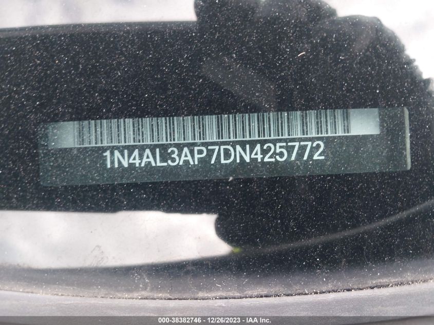 2013 NISSAN ALTIMA 2.5/S/SV/SL - 1N4AL3AP7DN425772