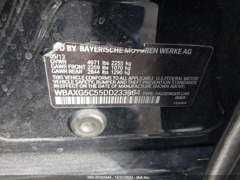 2013 BMW 528I - WBAXG5C55DD233964