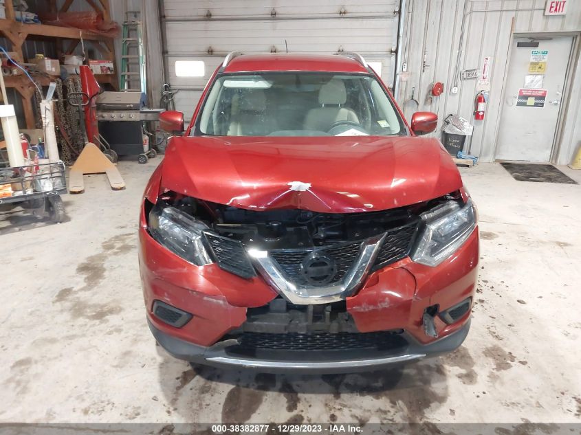 2016 NISSAN ROGUE SV - KNMAT2MV7GP724122