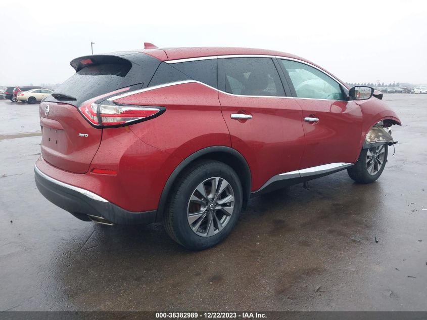 2017 NISSAN MURANO S/SL/SV/PLATINUM - 5N1AZ2MH6HN134706
