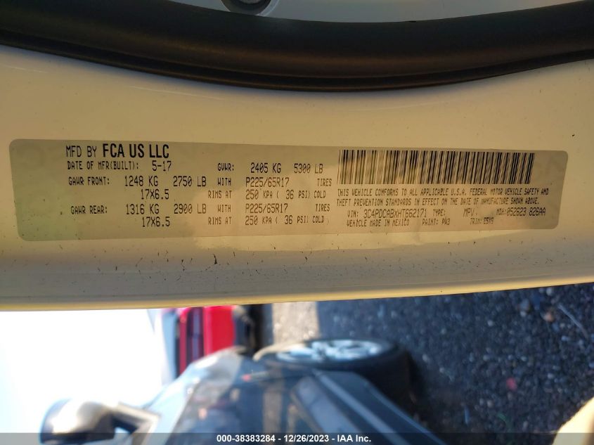 2017 DODGE JOURNEY SE - 3C4PDCABXHT662171