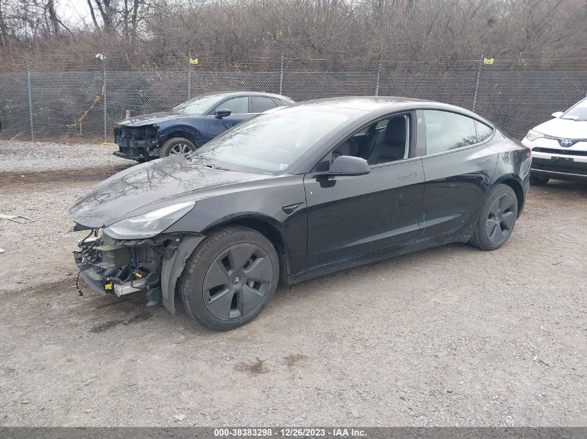 2021 TESLA MODEL 3 STANDARD RANGE PLUS REAR-WHEEL DRIVE - 5YJ3E1EA7MF083570