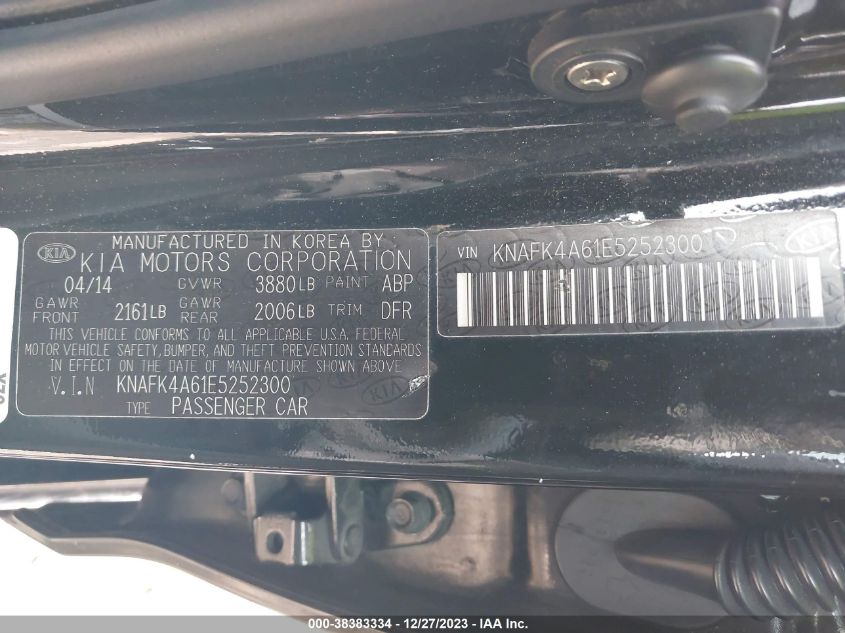 2014 KIA FORTE LX - KNAFK4A61E5252300
