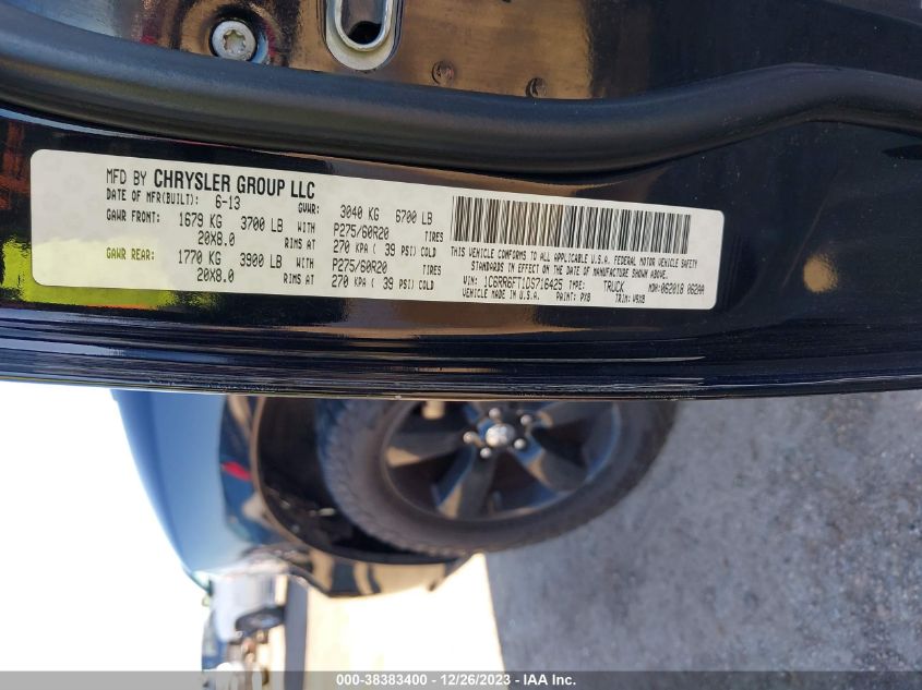 2013 RAM 1500 TRADESMAN/EXPRESS - 1C6RR6FT1DS716425