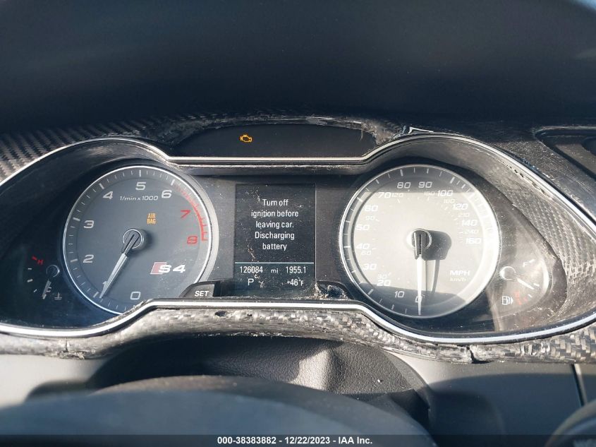 2013 AUDI S4 3.0T PREMIUM PLUS - WAUBGAFL5DA212787