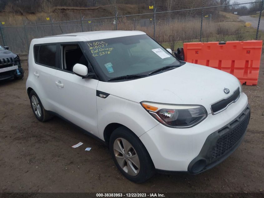 2014 KIA SOUL - KNDJN2A21E7025831
