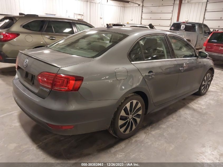 2014 VOLKSWAGEN JETTA HYBRID HYBRID - 3VW637AJ6EM317431