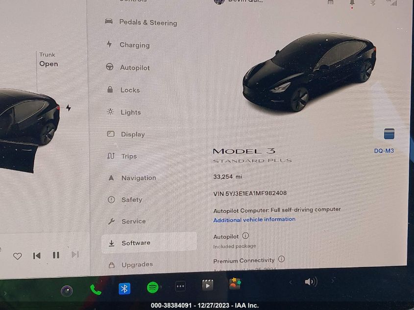 2021 TESLA MODEL 3 STANDARD RANGE PLUS REAR-WHEEL DRIVE - 5YJ3E1EA1MF982408