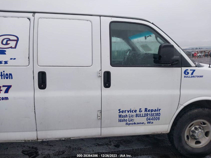 2014 CHEVROLET EXPRESS 2500 WORK VAN 1GCWGFCA1E1123529