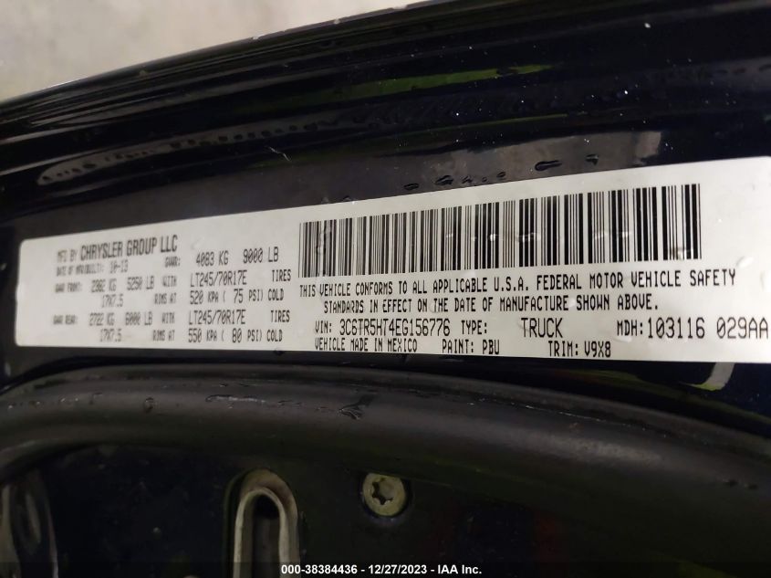 2014 RAM 2500 TRADESMAN - 3C6TR5HT4EG156776