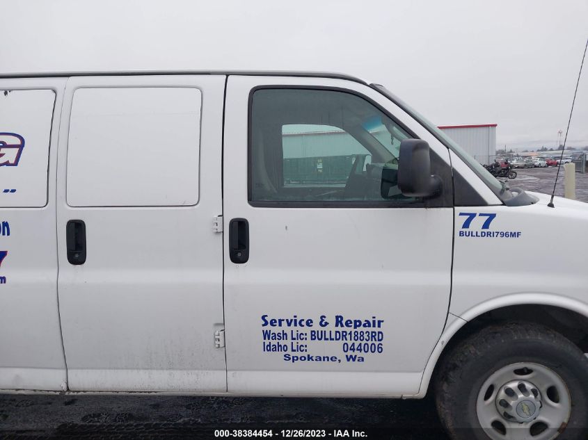 2014 CHEVROLET EXPRESS 2500 WORK VAN 1GCWGFCA8E1123124