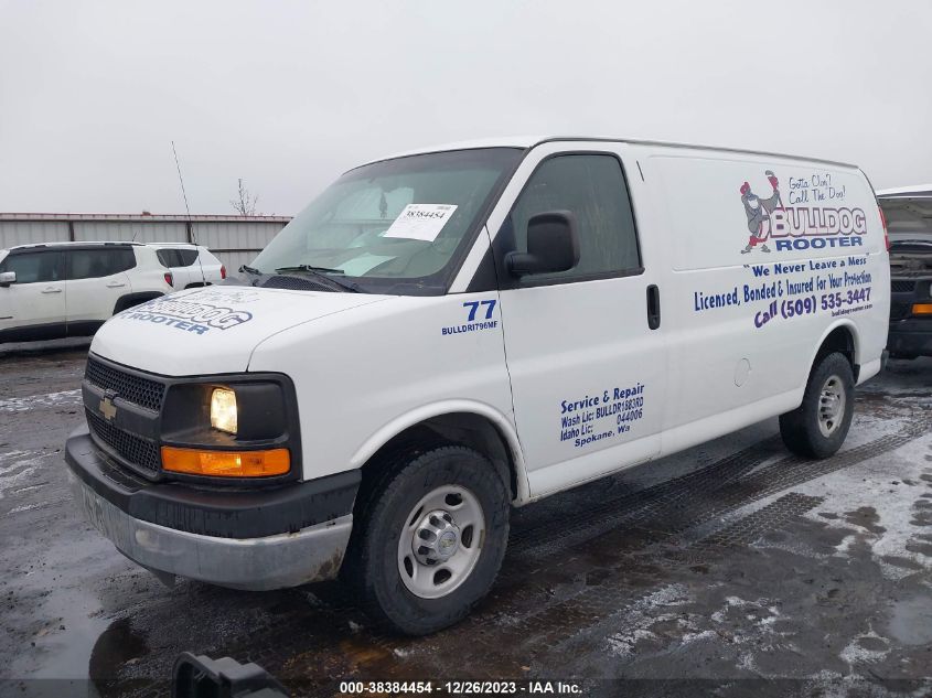 2014 CHEVROLET EXPRESS 2500 WORK VAN 1GCWGFCA8E1123124